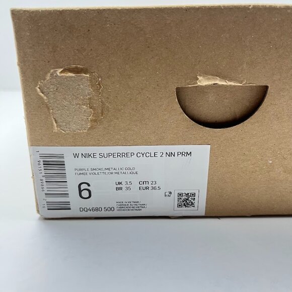 NEW Nike SuperRep Cycle 2 Next Nature Purple Smoke - Size 6 - Picture 7 of 9